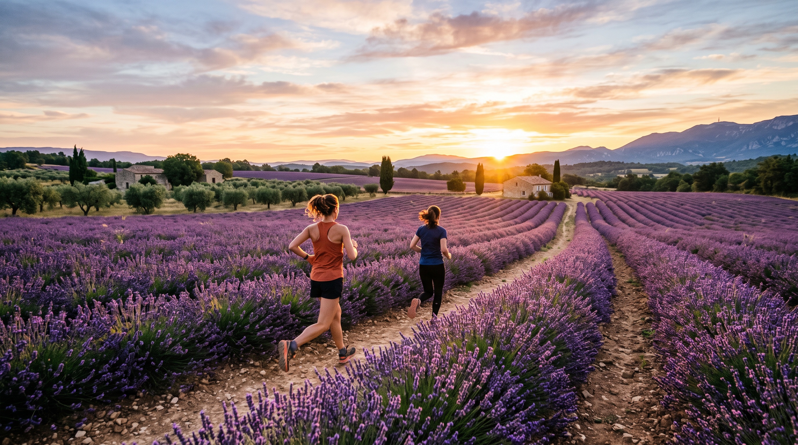 Étude de tracé d'une course à pied en Provence, France